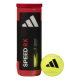 Der adidas RX Speed ist der perfekte Ball für alle, die im Padel keine Kompromisse eingehen. Entwickelt für maximale Performance, überzeugt er durch konstante Sprungeigenschaften, hohe Haltbarkeit und ein dynamisches Spielgefühl– ideal für intensives Trai