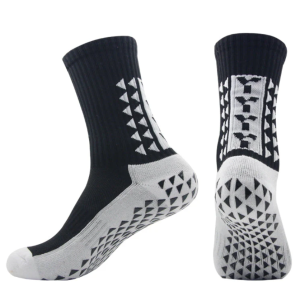 Y1 Anti-Slip Socks Black (One Pair)