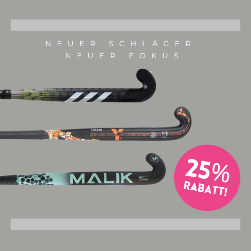 25% Rabatt auf adidas, Malik und Y1 Hockeyschläger - Bild mit Feldhockeyschlägern