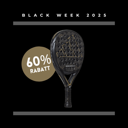 adidas Padel Racket auf schwarzem Hintergrund