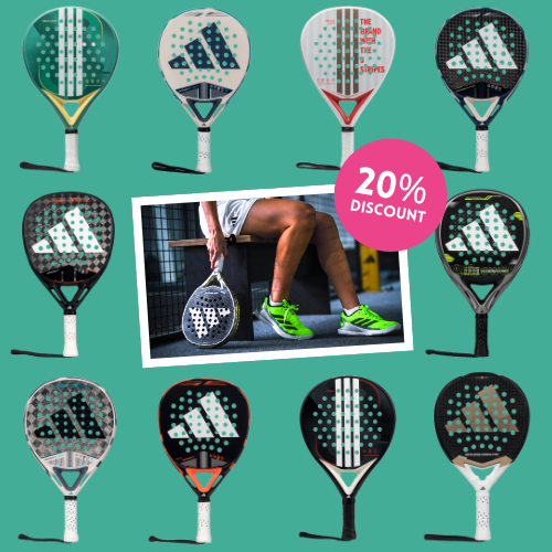 Get 20% off on adidas padel rackets - padel rackets!